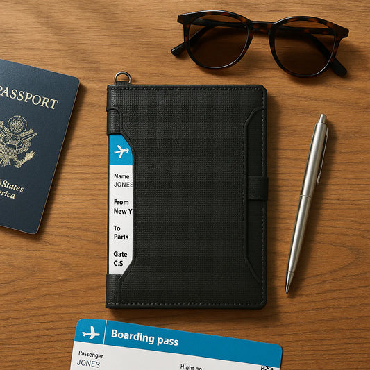 RFID Travel Wallet - Passport Holder & Travel Organizer